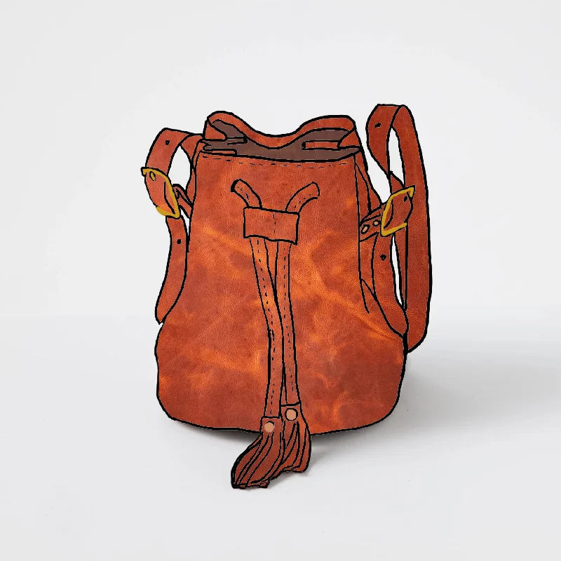 women's bucket bag for work -Brick Kodiak Bucket Bag