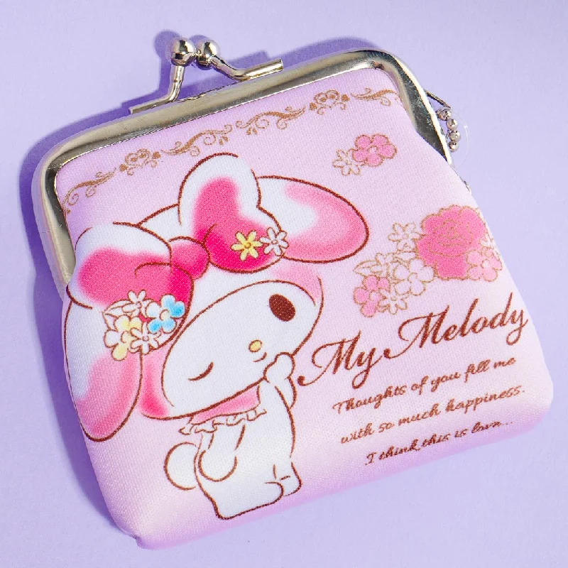 women's wallet with genuine leather -My Melody Air Kiss Nostalgic Series Coin Purse