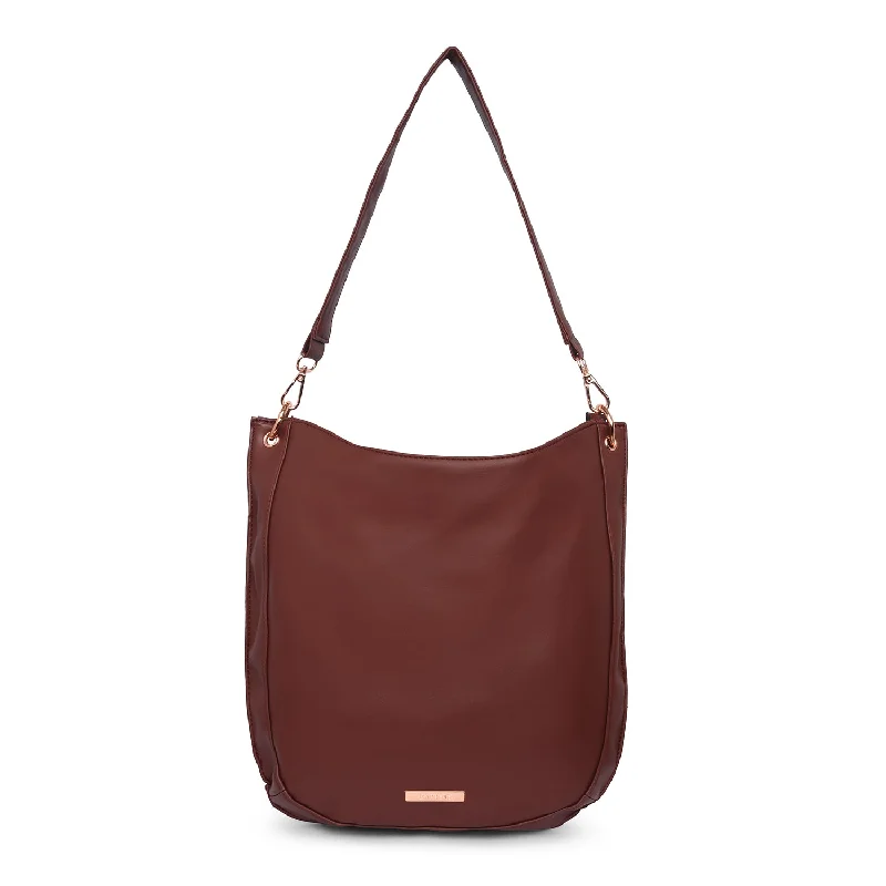 Ladies Crossbody Bag Compact Chic -Caprese Sarah Crossbody Medium Burgundy