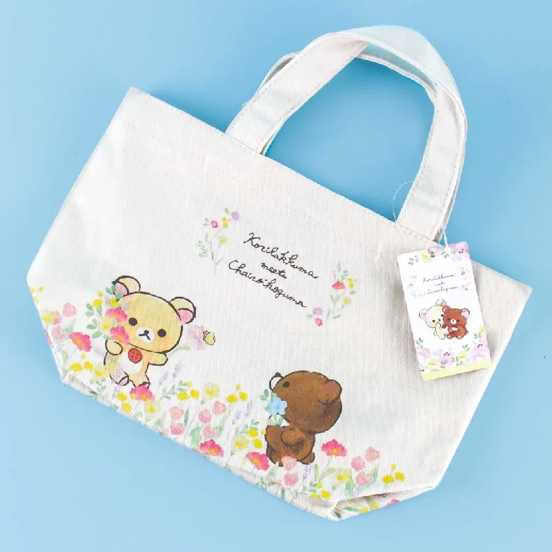 women's tote bag for fashion-savvy women -Korilakkuma Meets Chairoikoguma Tote Bag