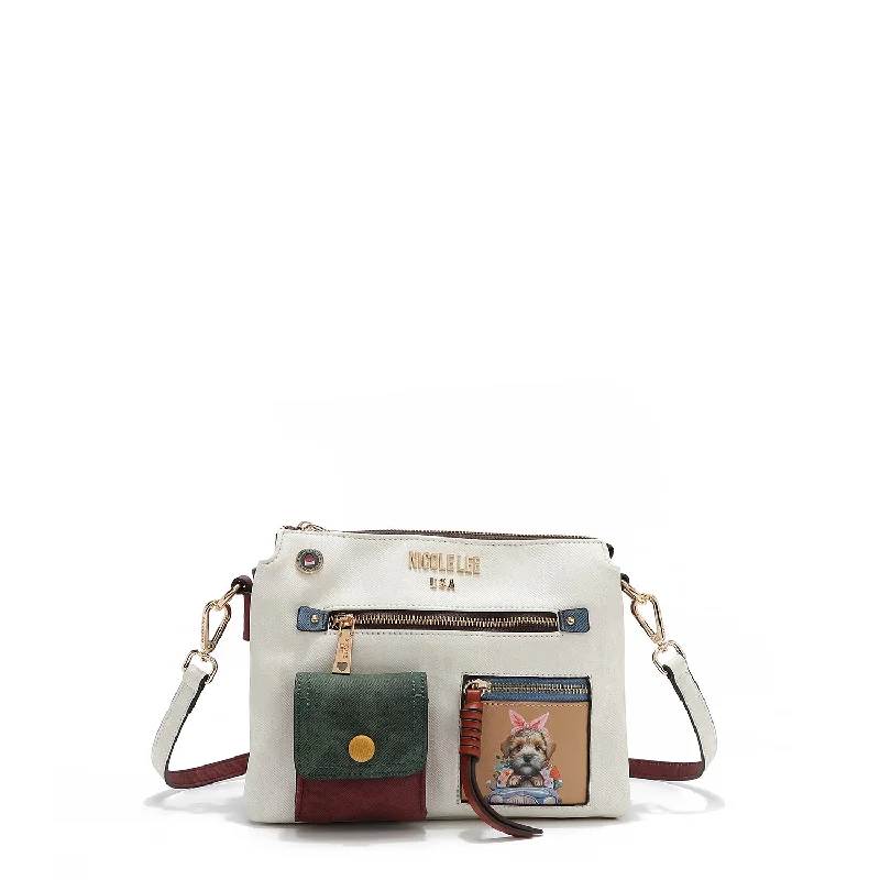 Ladies Crossbody Bag Designer Leather -COLORBLOCK CROSSBODY