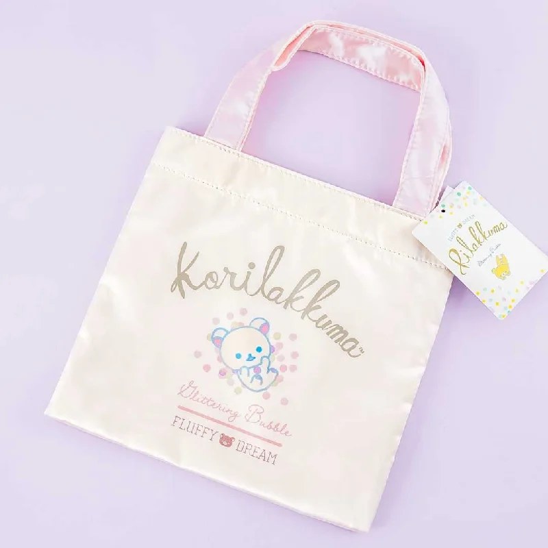 women's tote bag for shopping -Korilakkuma Glittering Bubble Mini Tote Bag