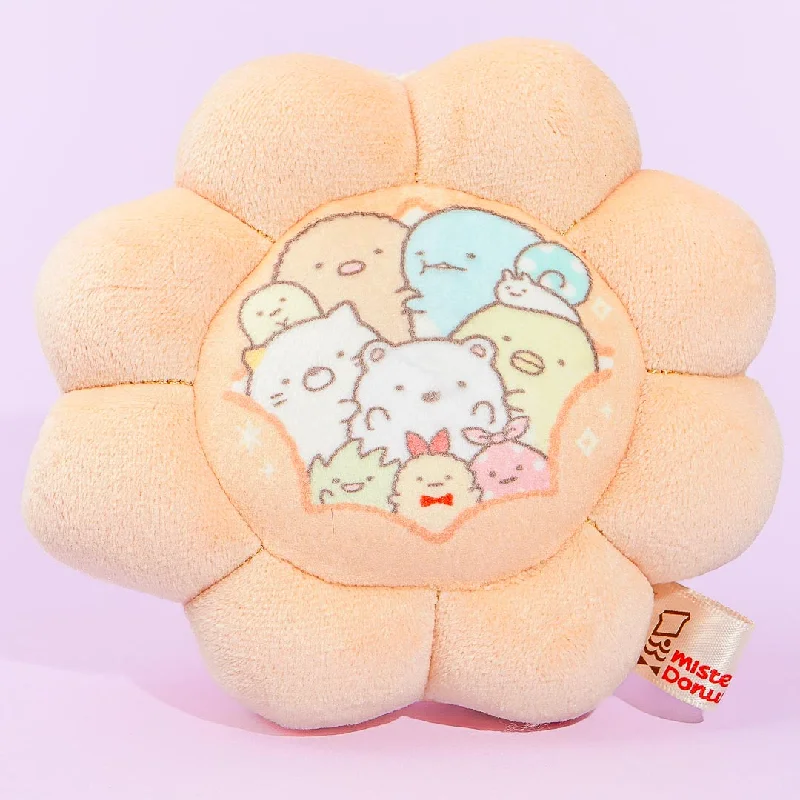 women's wallet with front zip pocket -Sumikko Gurashi x Mister Donut Plushie Coin Purse - Pon de Ring