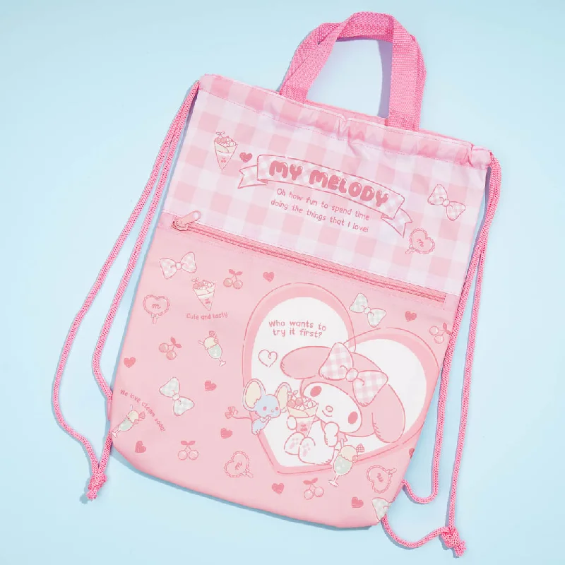 My Melody Cream Soda Drawstring Backpack