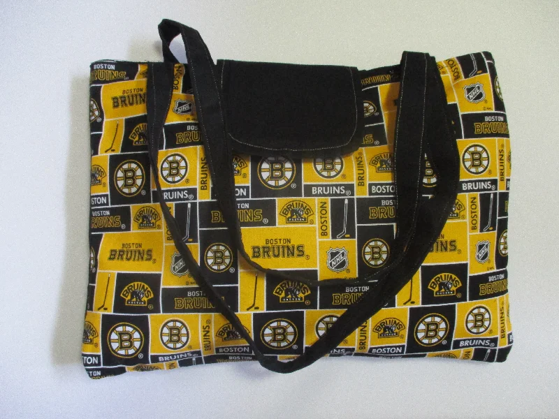 women's tote bag with convenient zip pocket -Boston Bruins Tote