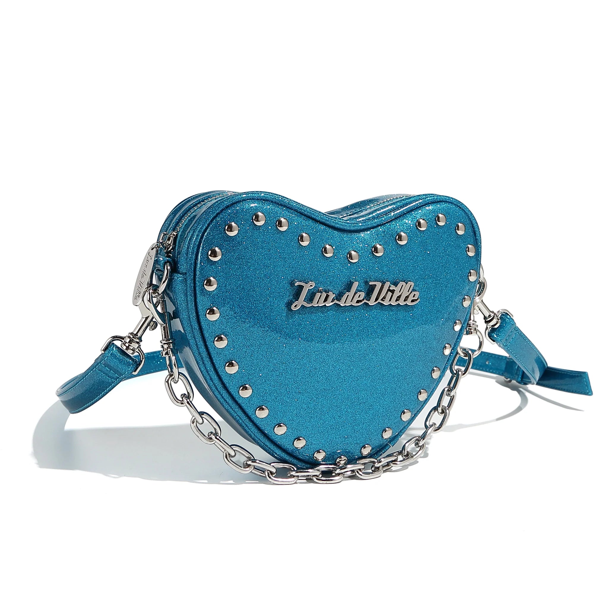 women's tote bag with quilted design -Tainted Love Tiny Tote - Blue