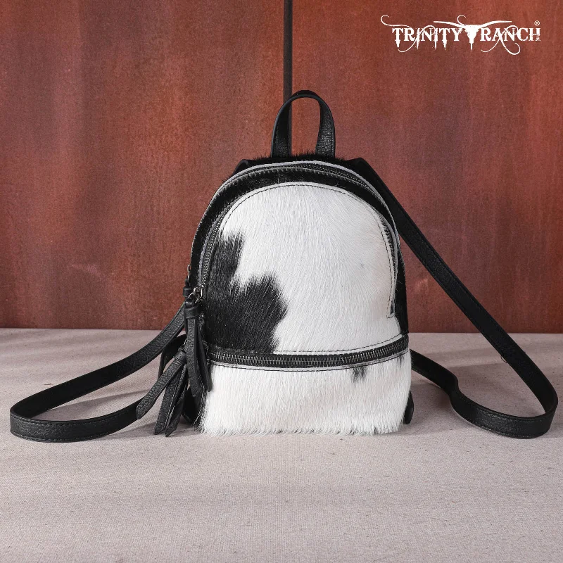 TR160-9110 Trinity Ranch Hair-On Cowhide Collection Mini Backpack