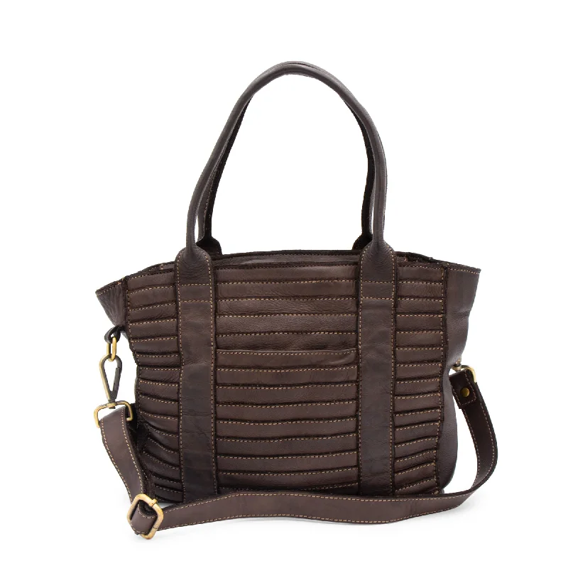 women's tote bag with fashion-savvy design -Milan Tote in Chocolate