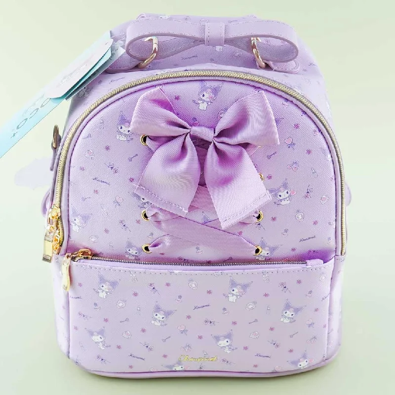 Kuromi Ribbon Backpack - Purple