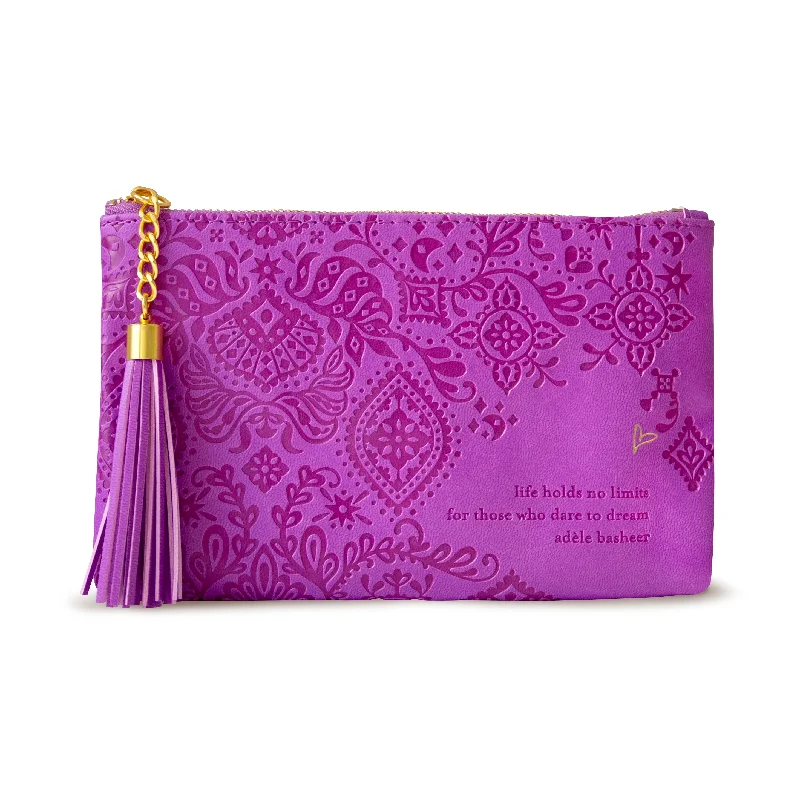 women's wallet with built-in mirror -Dare to Dream Essentials Purse - Berry Bliss