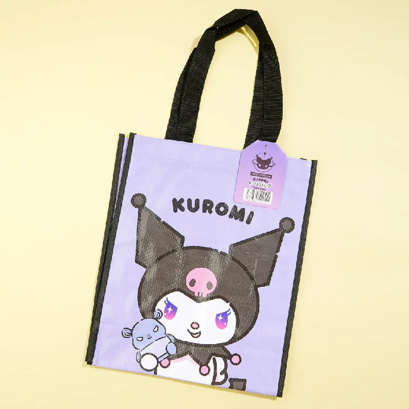 women's tote bag with convenient zip pocket -Kuromi & Baku Tote Bag