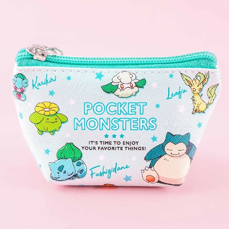 women's wallet with coin pocket -Pokémon Green Monsters Coin Purse