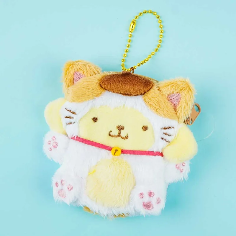 women's wallet with elegant envelope design -Pompompurin Happy Cat Plushie Coin Purse & Bag Charm