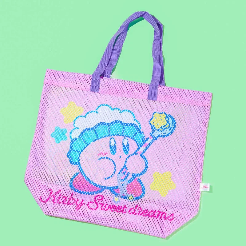 women's tote bag for fashionable moms -Kirby Sweet Dreams Mesh Tote Bag