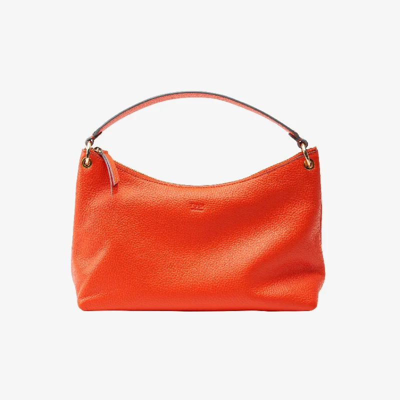 women's dumpling bag with adjustable strap -Ascot | Indu Top Zip Hobo