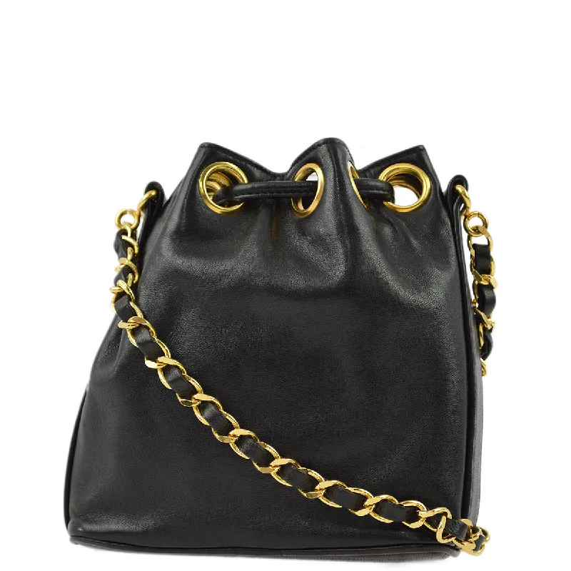 women's bucket bag for night out -Chanel 1994-1996 Lambskin Bucket Bag