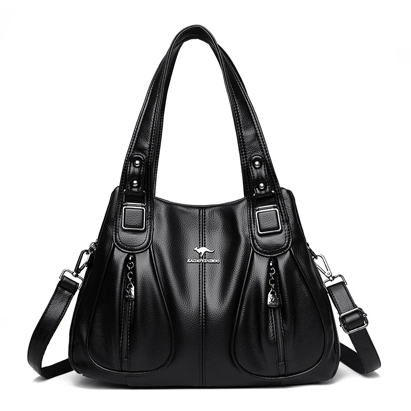 women's bucket bag for everyday luxury -Luxury in Every Detail: Genuine Leather Women's Bucket Bag