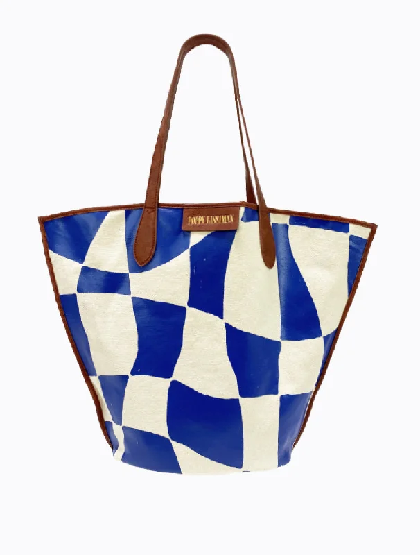 women's tote bag with reversible design -Lio Tote - Blue