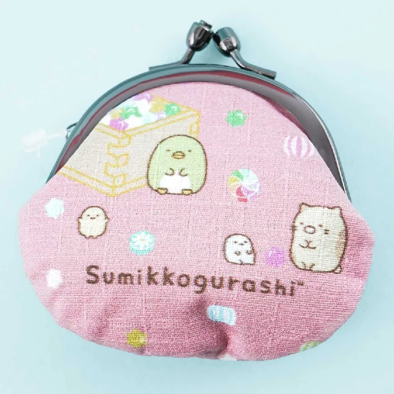 women's wallet with secure zipper -Sumikko Gurashi & Konpeito Clasp Coin Purse