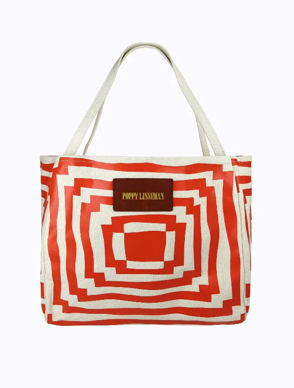 women's tote bag with modern shape -Polanco Tote - Void