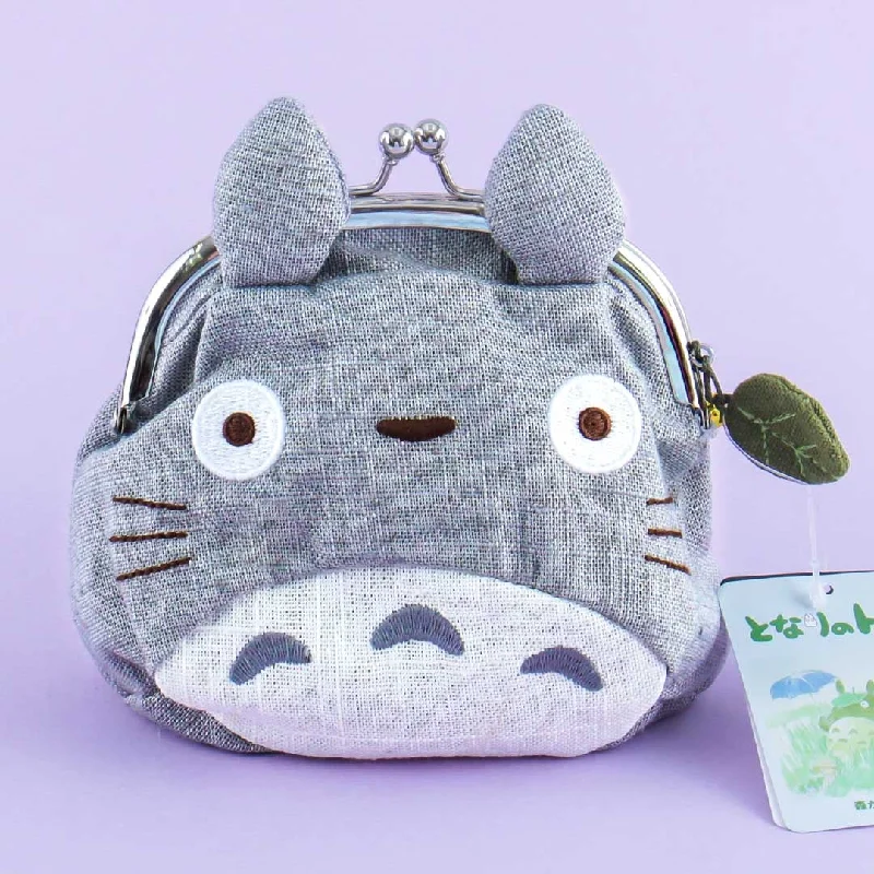 women's wallet with zipper and coin pouch -My Neighbor Totoro Clasp Purse - Totoro