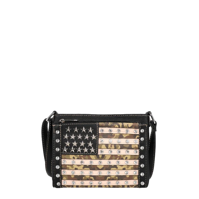 Ladies Crossbody Bag Office Leather -US04-8362 American Pride Collection Organizer Crossbody