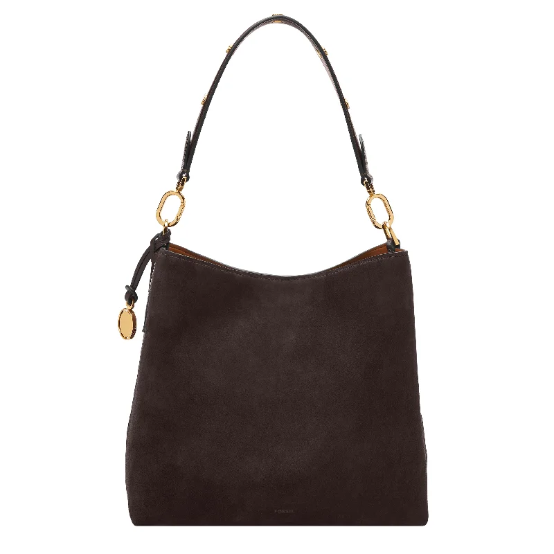 women's bucket bag with chic charm -Jessie Suede Bucket Shoulder Bag