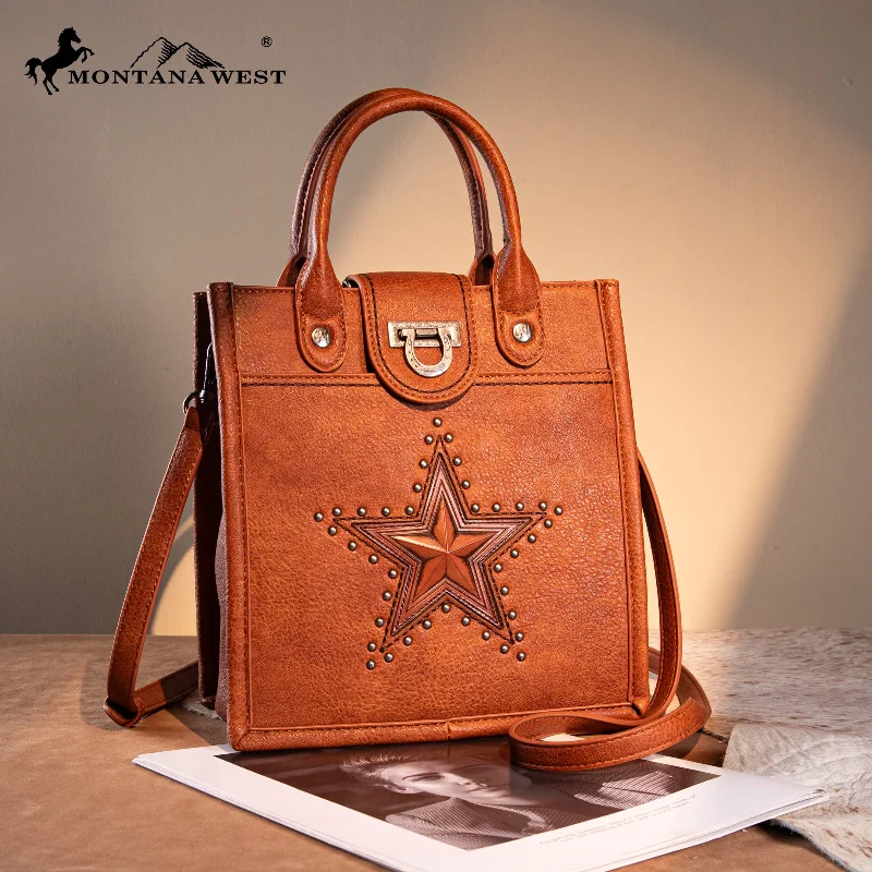 women's tote bag with trendy flap -MW1288-8360  Montana West Lonestar Collection Tote/ Crossbody