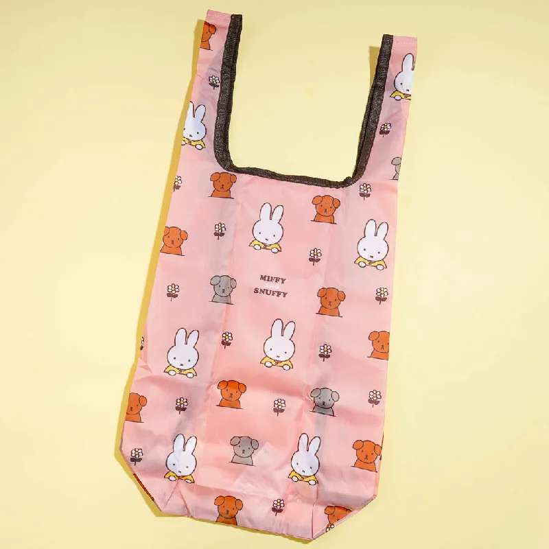 women's tote bag with chic gold zipper -Miffy & Puppies Tote Bag