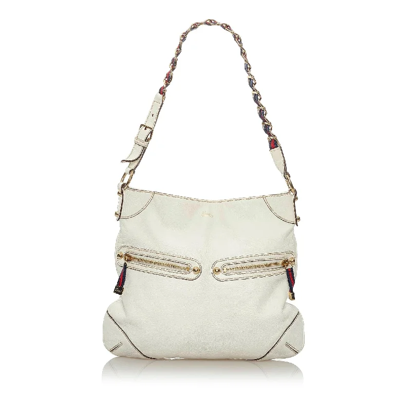 women's dumpling bag with magnetic closure -Gucci Capri Ranch Kid Leather Hobo Bag