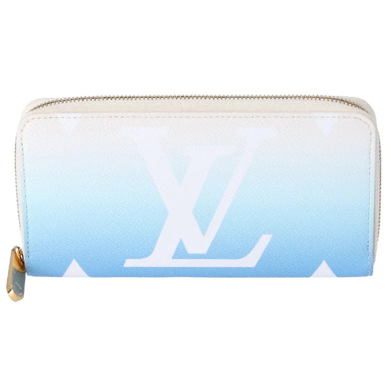 Louis Vuitton Zippy Wallet By the Pool Long Wallet M80360 Blue Monogram Canvas