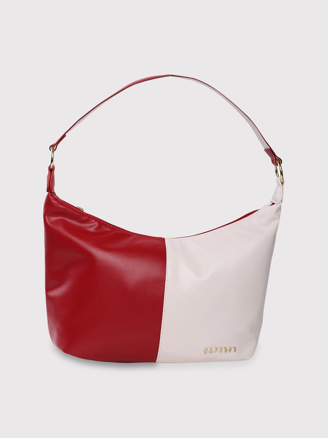 women's dumpling bag with statement closure -Caprese Lizzy Hobo Medium Red