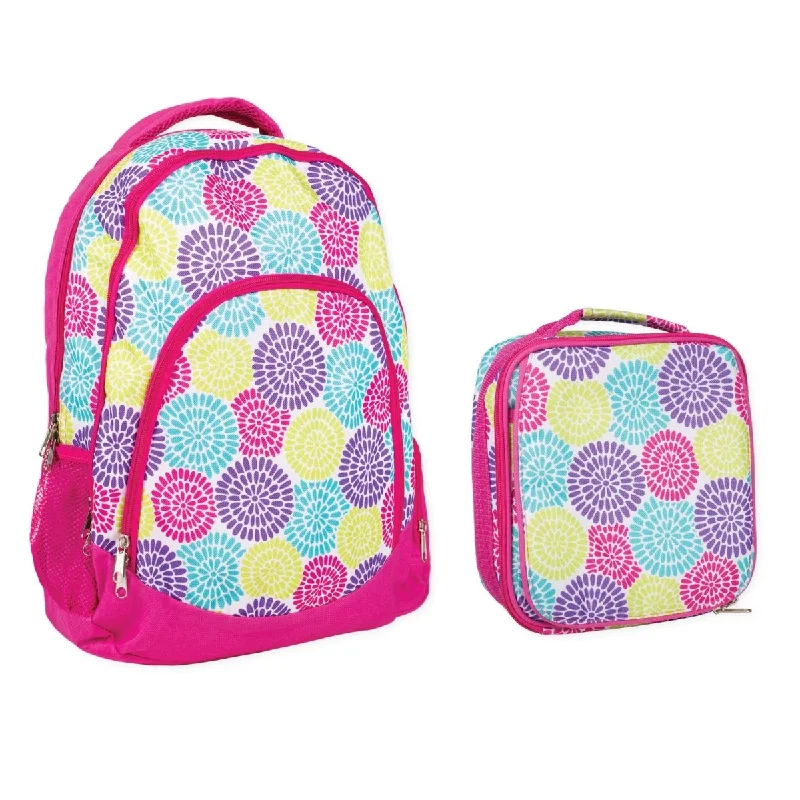 Flower Power Backpack & Lunchbag Set