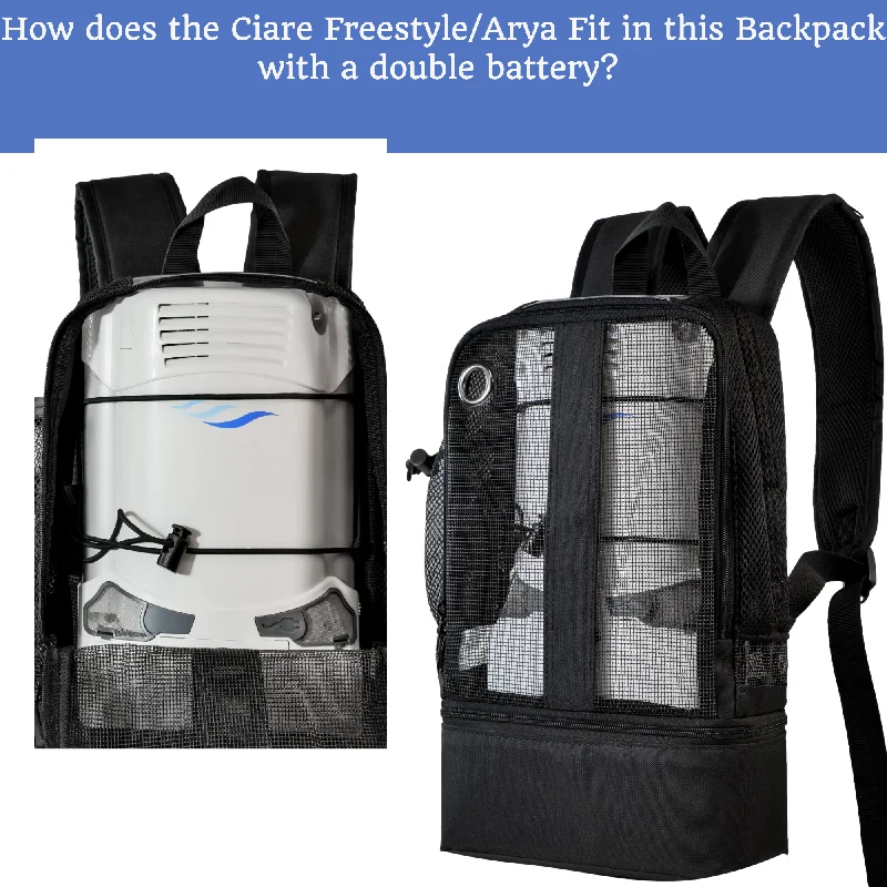 SALE!! Portable Oxygen Concentrator Backpack For: Caire Freestyle Comfort, Respironics SimplyGo Mini,