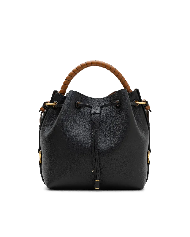 women's bucket bag with minimalist hardware -Marcie Leather Bucket Bag