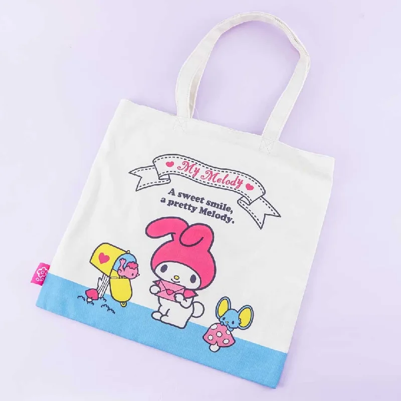 women's tote bag for gym -My Melody Mushroom Tote Bag