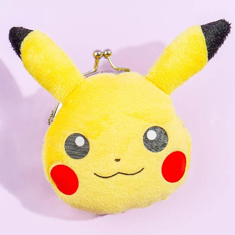 women's wallet with trendy patterns -Pokemon Fluffy Pikachu Coin Purse