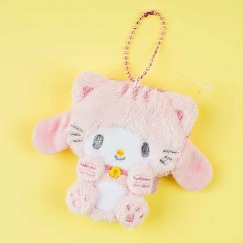 women's wallet with soft leather feel -My Melody Happy Cat Plushie Coin Purse & Bag Charm