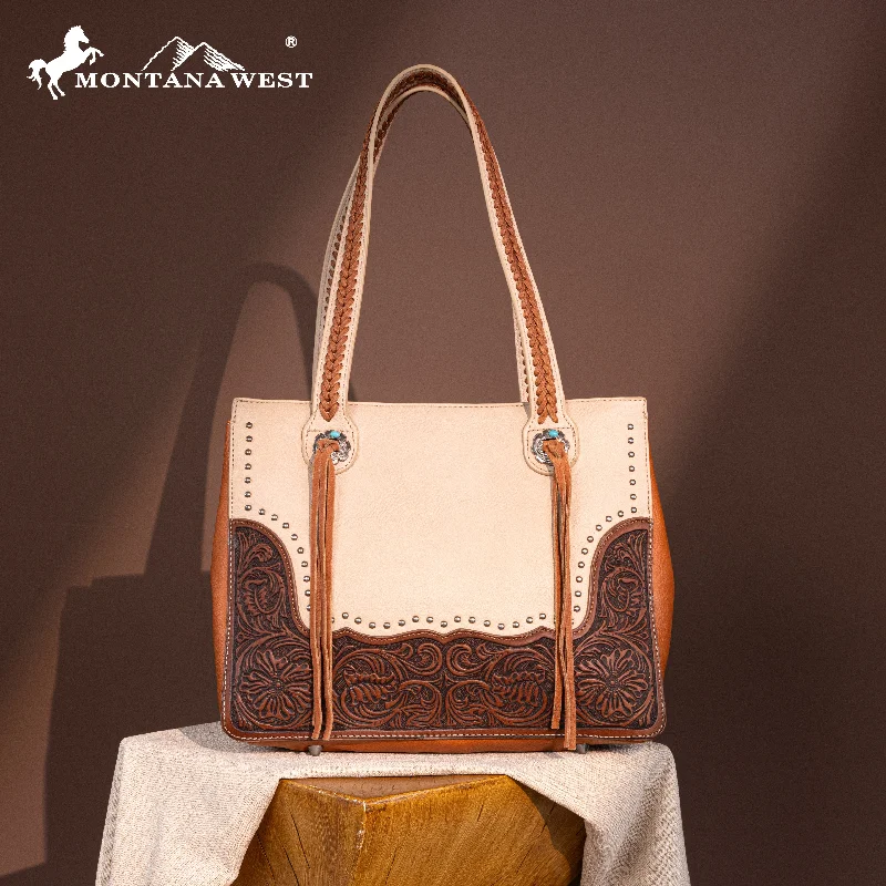 Ladies Crossbody Bag Daily Chic -MW1314G-8317  Montana West Tooled Collection Concealed Carry Tote