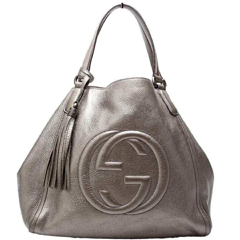 women's dumpling bag with zippered closure -Soho Leather Hobo Medium