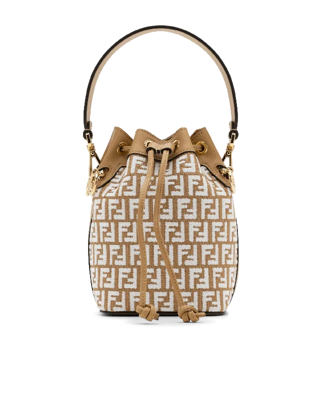 women's bucket bag for fall -Mon Tresor FF Mini Bucket Bag