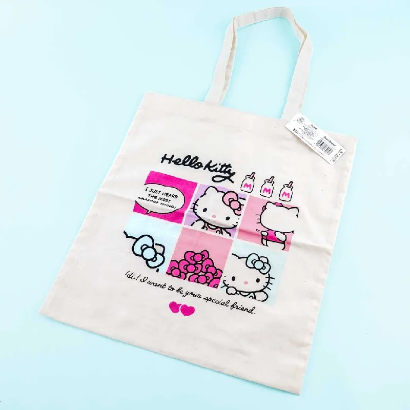 women's tote bag for chic business trips -Sanrio Characters Tote Bag - Hello Kitty