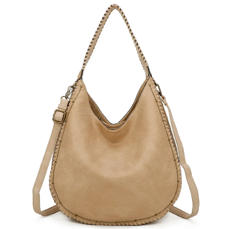 women's dumpling bag with trendy appeal -Memphis Hobo - Tan