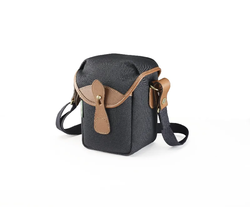 72 Camera Bag - Black Canvas / Tan Leather