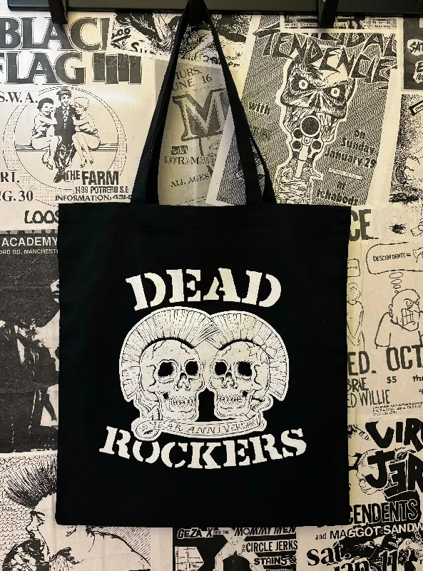 women's tote bag with top handles -Dead Rockers 10 Year Anniversary Tote Bag