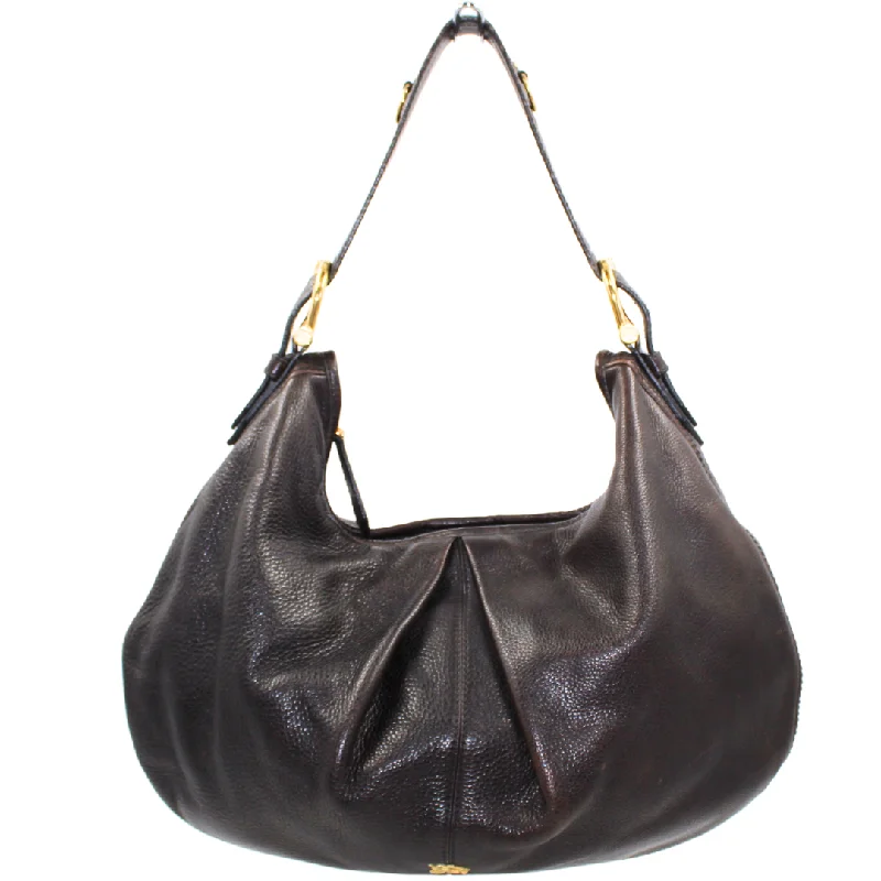 women's dumpling bag with smooth finish -Burberry Hobo