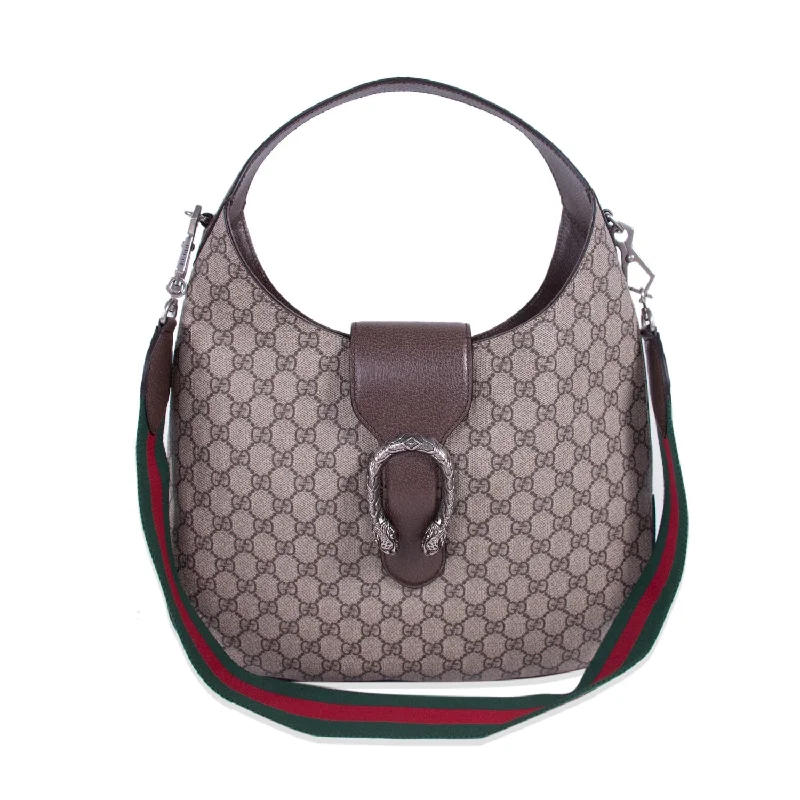 women's dumpling bag with subtle charm -Gucci Dionysus Supreme Hobo Bag