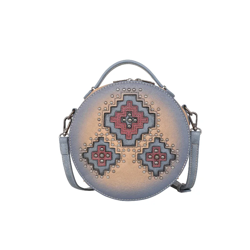 Ladies Crossbody Bag Modern Classic -MW1220-118 Montana West Cut-out Aztec Collection Circle Bag/Crossbody