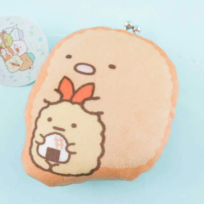 women's wallet with simple but elegant design -Sumikko Gurashi Clasp Coin Purse - Tonkatsu & Ebifurai no Shippo