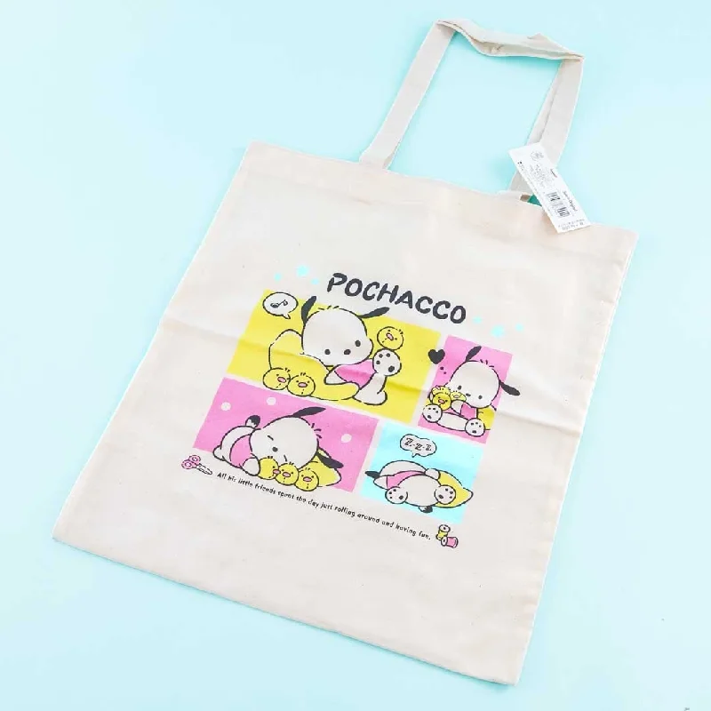 women's tote bag with neutral tones -Sanrio Characters Tote Bag - Pochacco